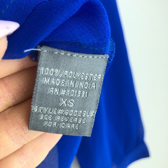 Cobalt blue blouse - Picture 3 of 3